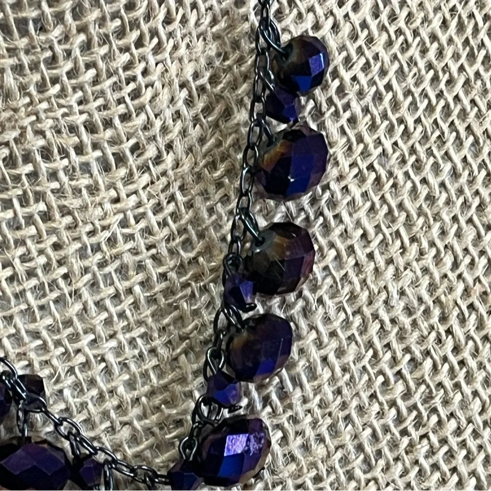 Purple Lariat Necklace
